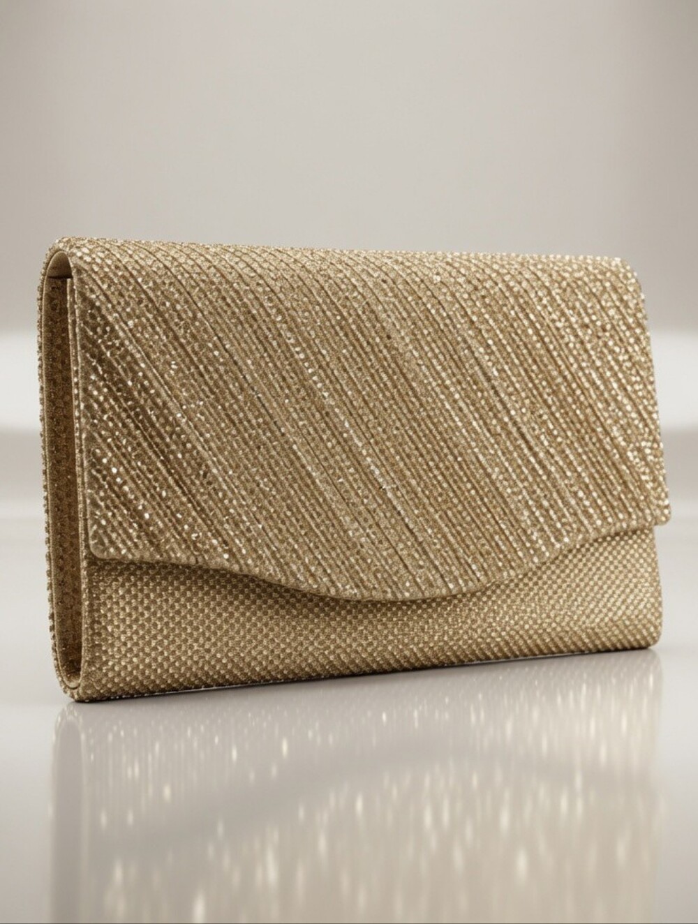 Vintage Gold Sparkly Clutch NWOT